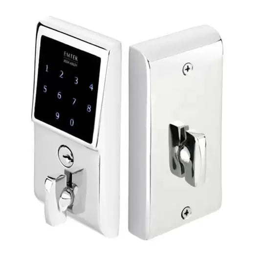 polished chrome door deadbolt
