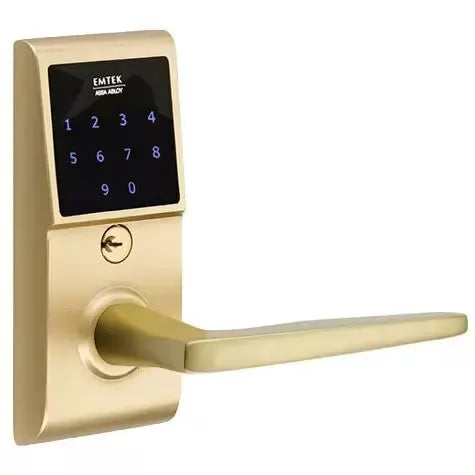 Emtek Hermes Emtouch Lever with Electronic Touchscreen Lock by Emtek