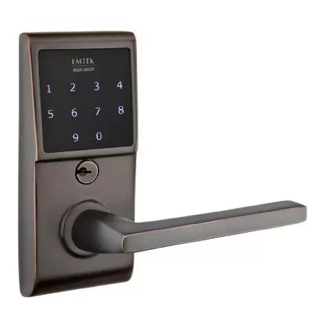 Emtek Helios Emtouch Lever with Electronic Touchscreen Lock by Emtek