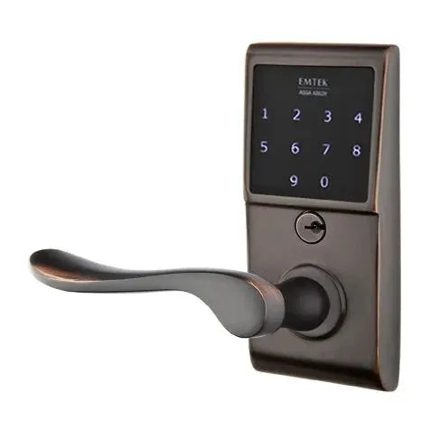 Emtek Luzern Emtouch Lever with Electronic Touchscreen Lock by Emtek