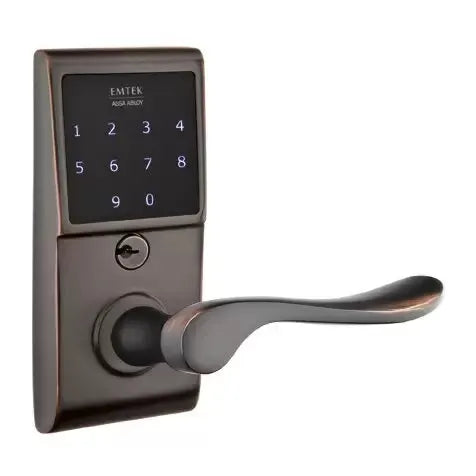 Emtek Luzern Emtouch Lever with Electronic Touchscreen Lock by Emtek