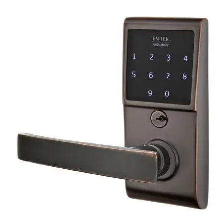 Emtek Geneva Emtouch Lever with Electronic Touchscreen Lock by Emtek