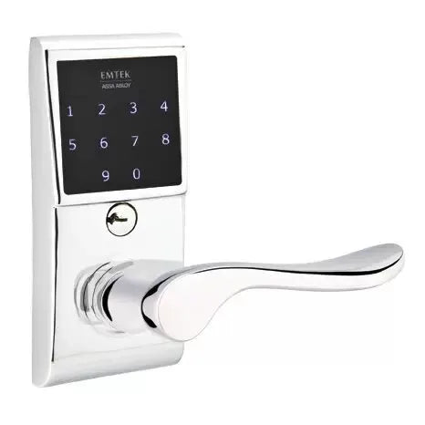 Emtek Luzern Emtouch Lever with Electronic Touchscreen Lock by Emtek