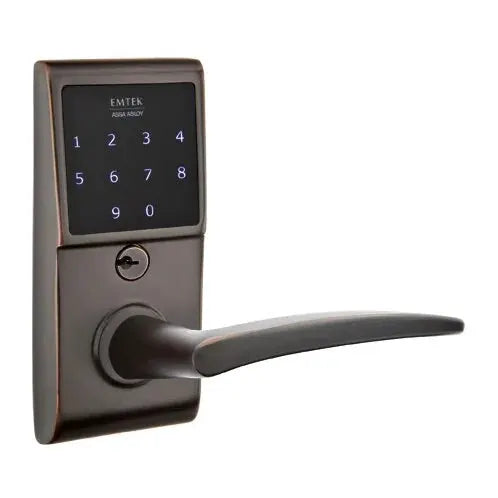 Emtek Poseidon Emtouch Lever with Electronic Touchscreen Lock by Emtek