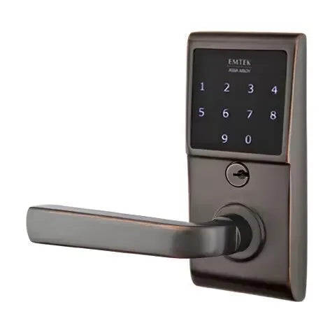 Emtek Sion Emtouch Lever with Electronic Touchscreen Lock by Emtek