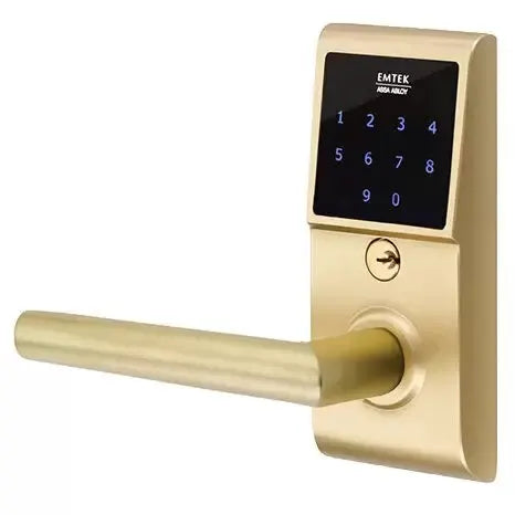 Emtek Stuttgart Emtouch Lever with Electronic Touchscreen Lock by Emtek