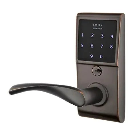 Emtek Triton Emtouch Lever with Electronic Touchscreen Lock by Emtek