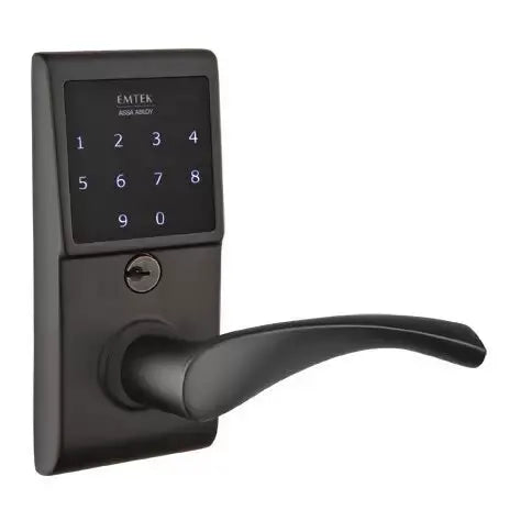 Emtek Triton Emtouch Lever with Electronic Touchscreen Lock by Emtek