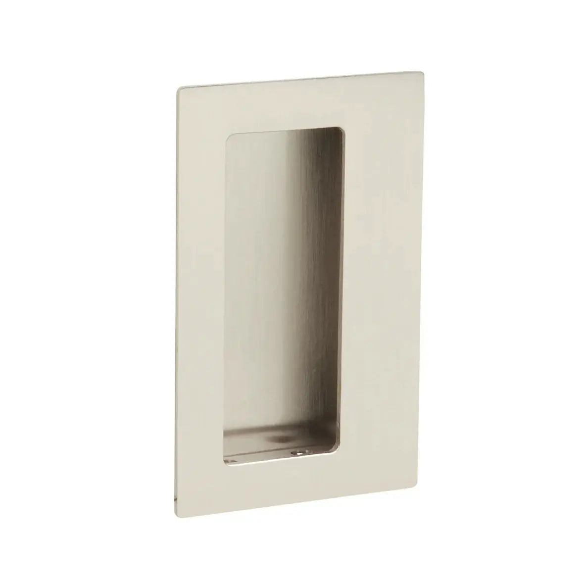 Emtek 4" Rectangular Flush Pull with Offset Pocket by Emtek