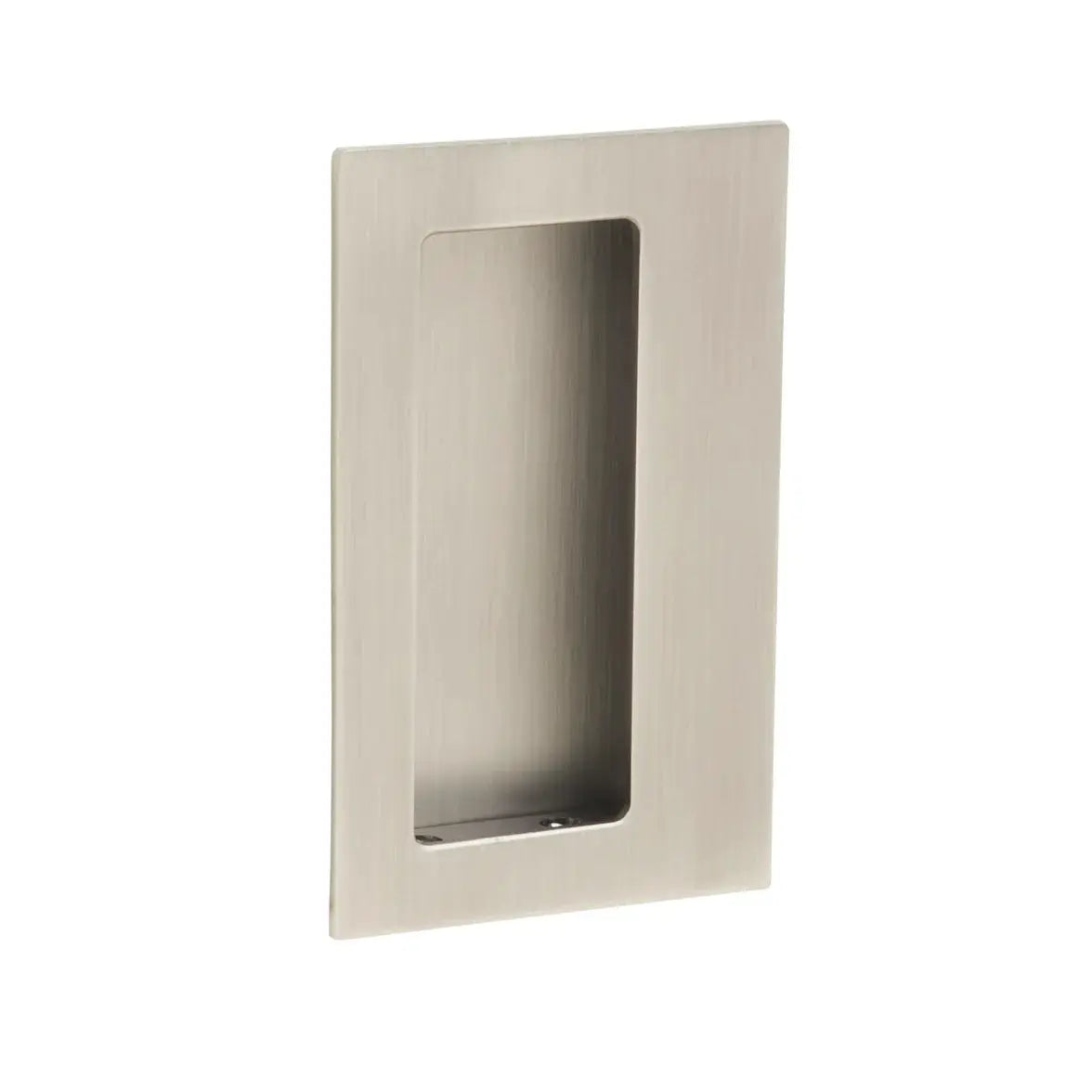 Emtek 4" Rectangular Flush Pull with Offset Pocket by Emtek