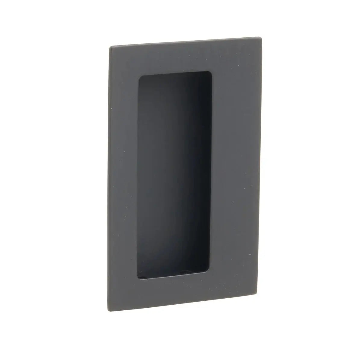 Emtek 4" Rectangular Flush Pull with Offset Pocket by Emtek