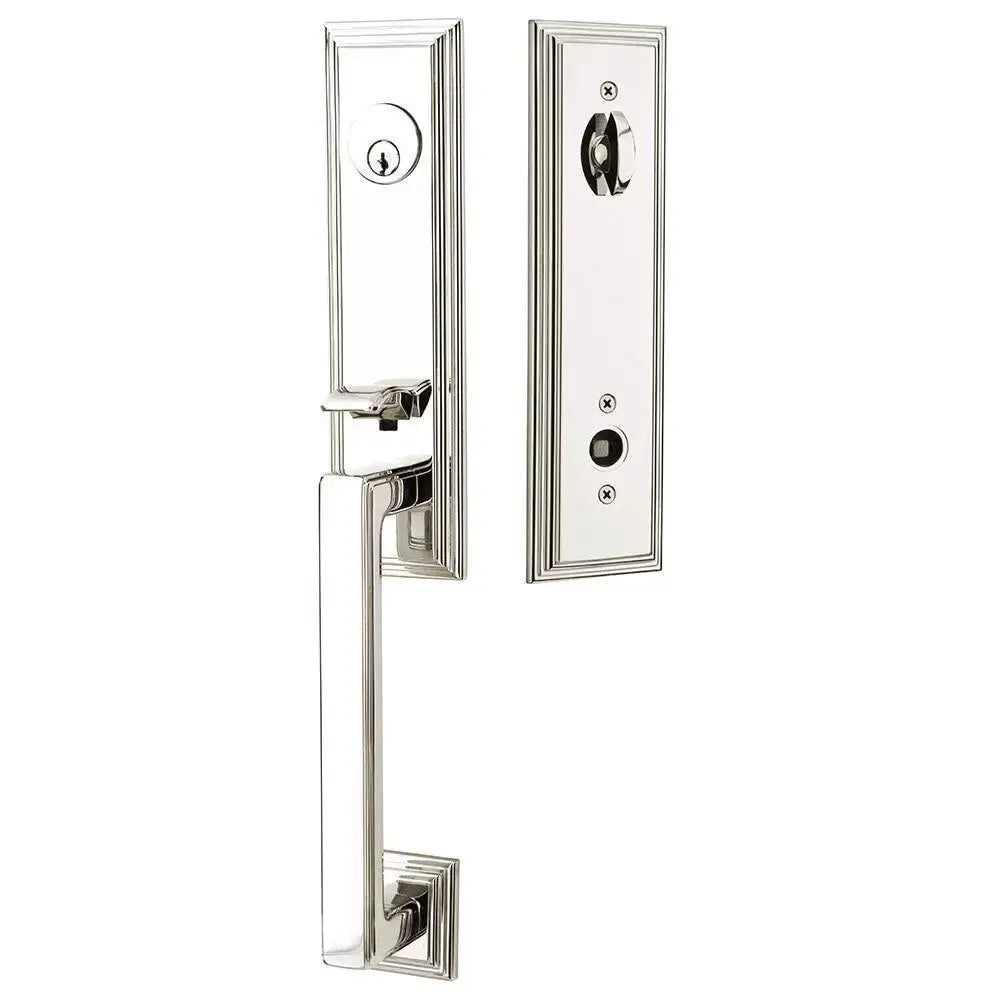 Emtek Single Cylinder Wilshire Tubular Entry Lever Handleset by Emtek