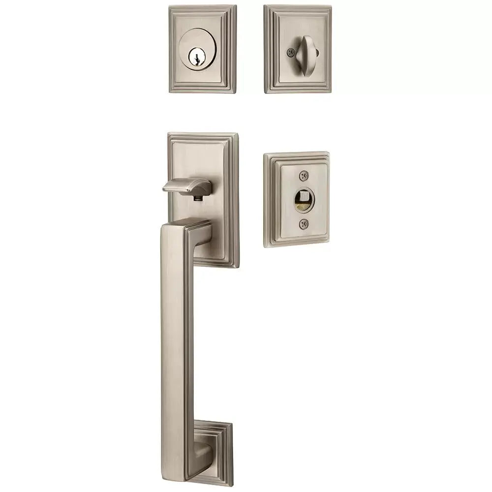 Emtek Single Cylinder Hamden Tubular Entry Lever Handleset by Emtek