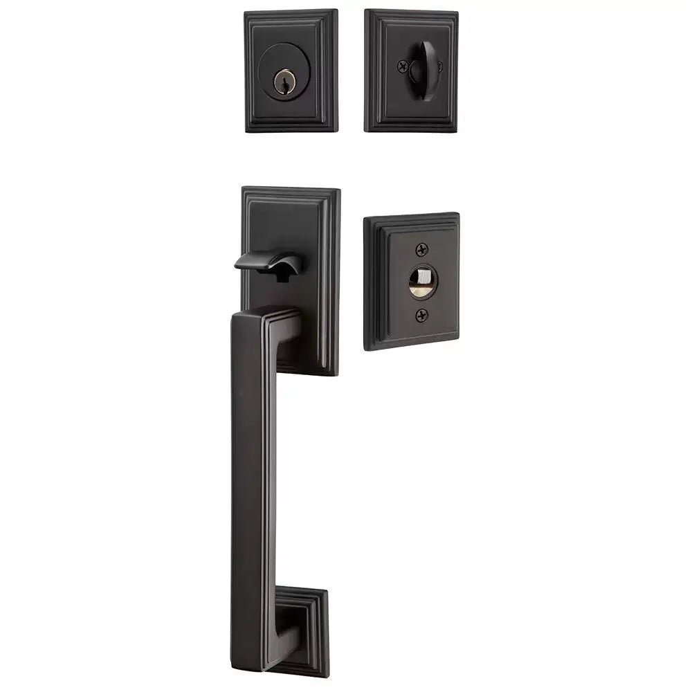 Emtek Single Cylinder Hamden Tubular Entry Lever Handleset by Emtek