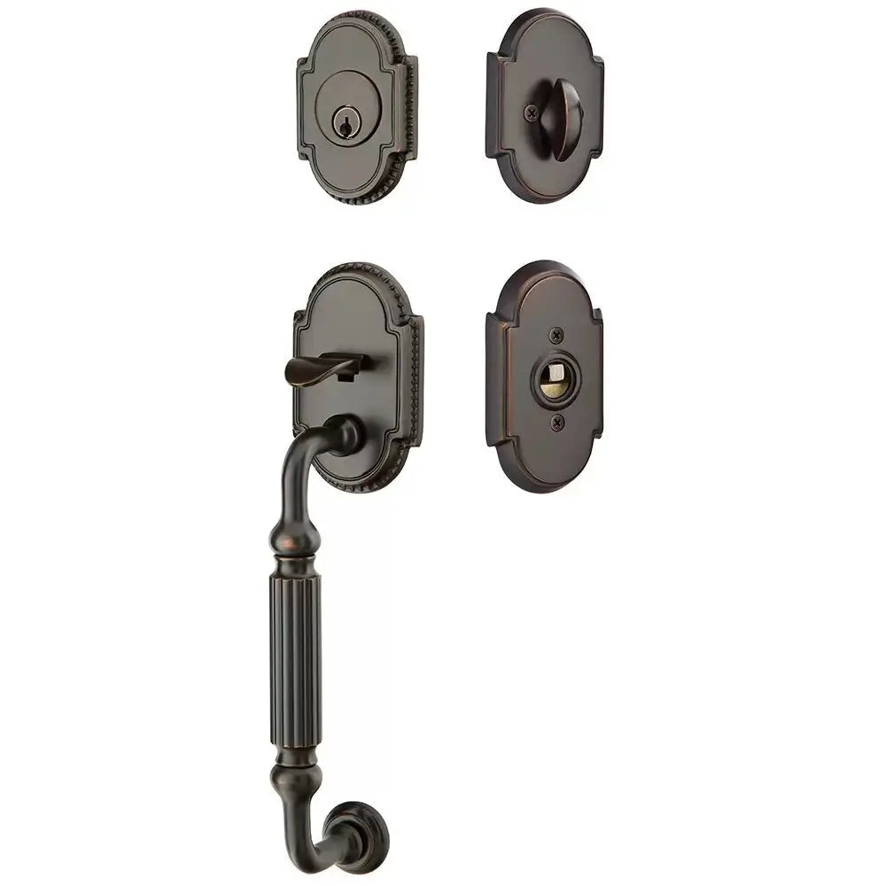 Emtek Single Cylinder Knoxville Tubular Entry Lever Handleset by Emtek