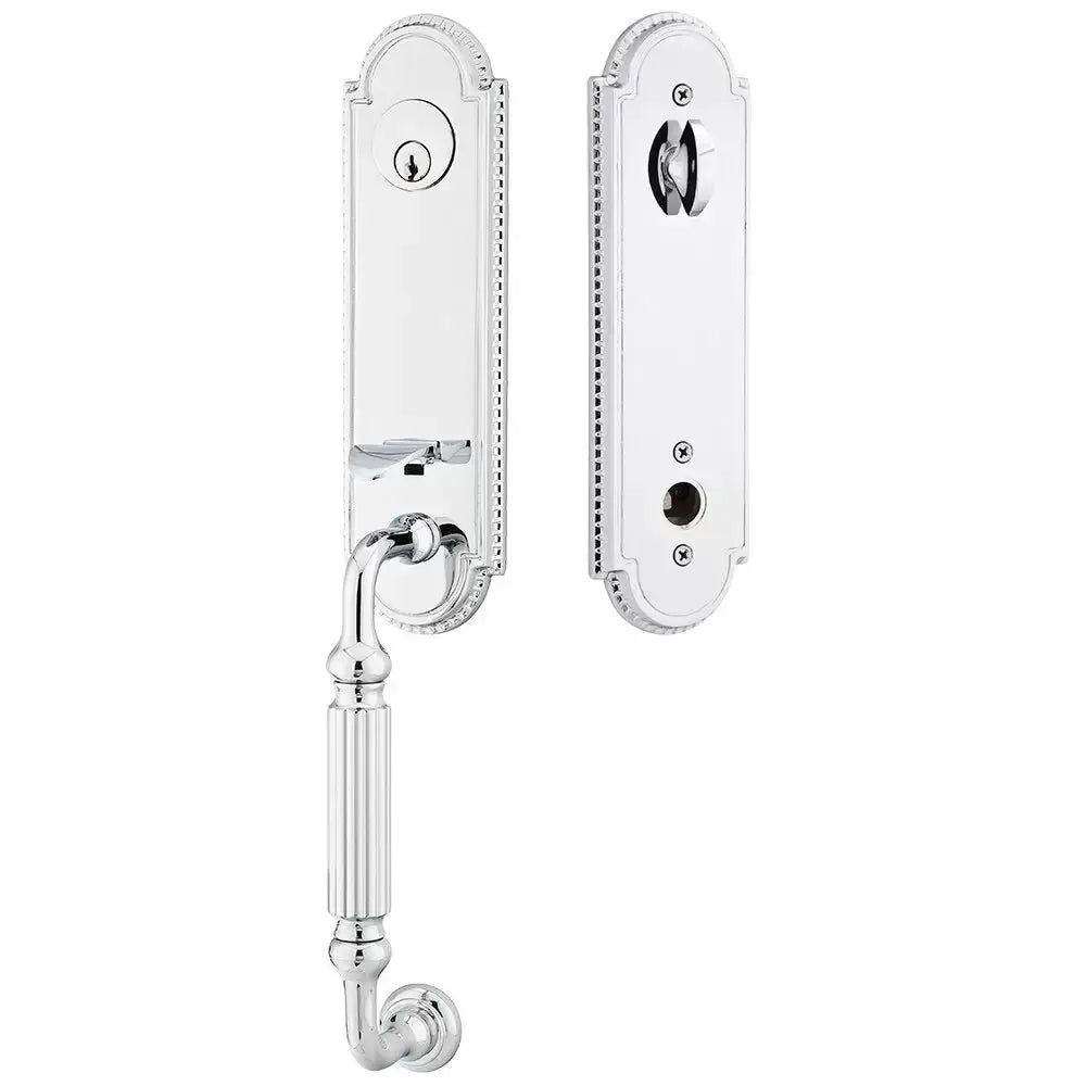 polished chrome entry set