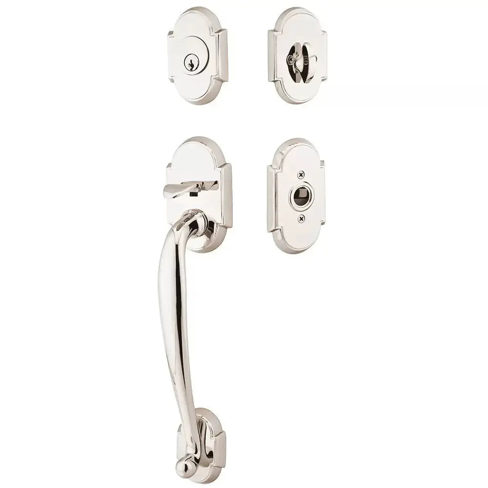 Emtek Single Cylinder Nashville Tubular Entry Lever Handleset by Emtek