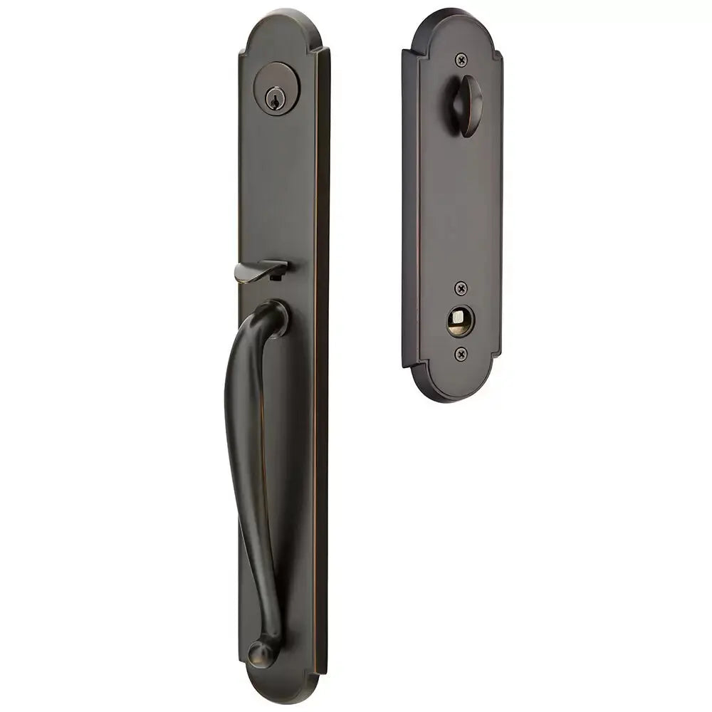Emtek Single Cylinder Wilmington Tubular Entry Lever Handleset by Emtek