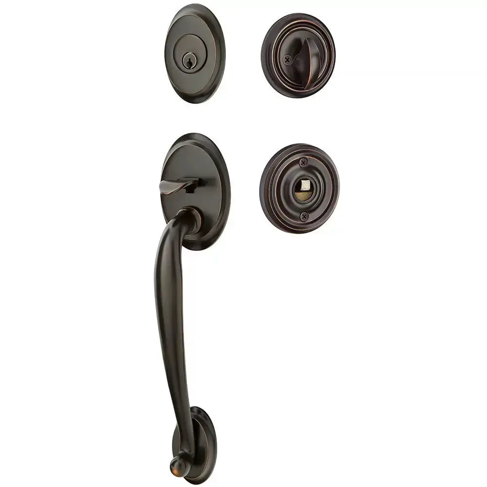 Emtek Single Cylinder Saratoga Tubular Entry Lever Handleset by Emtek