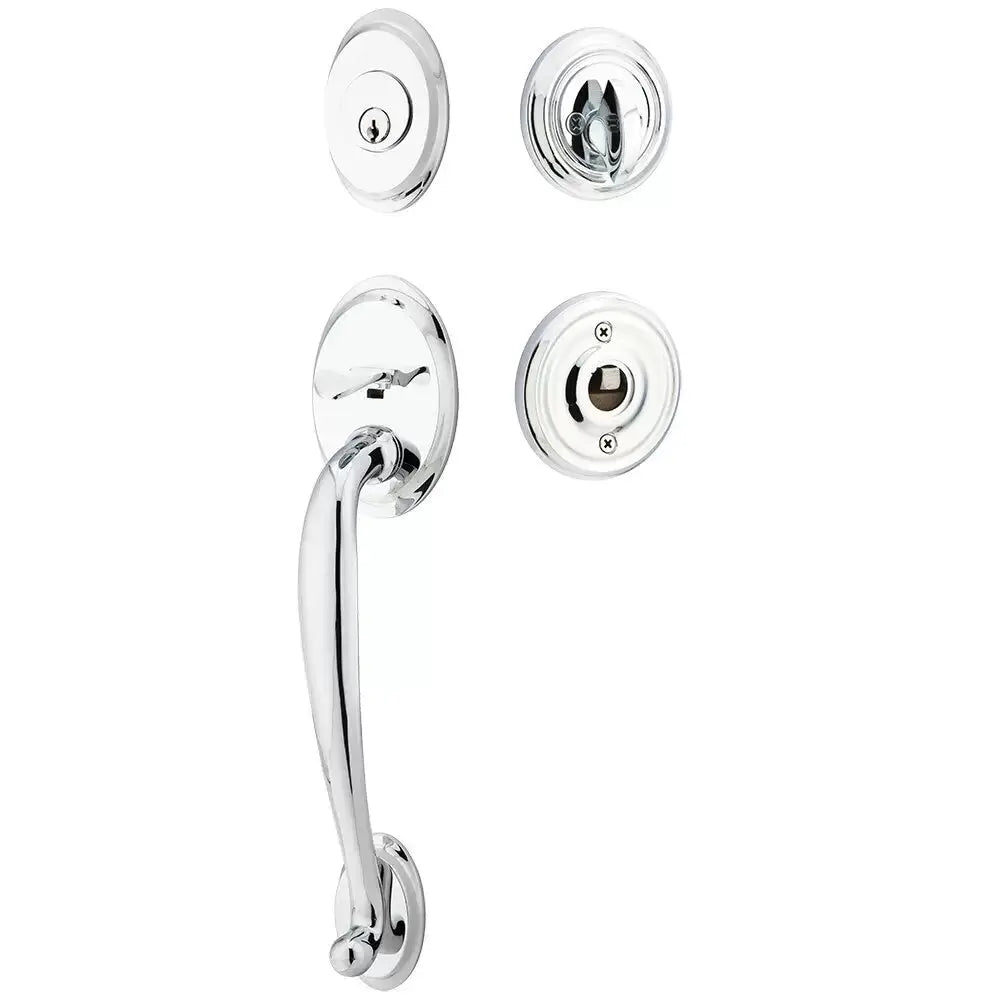 polished chrome entry set