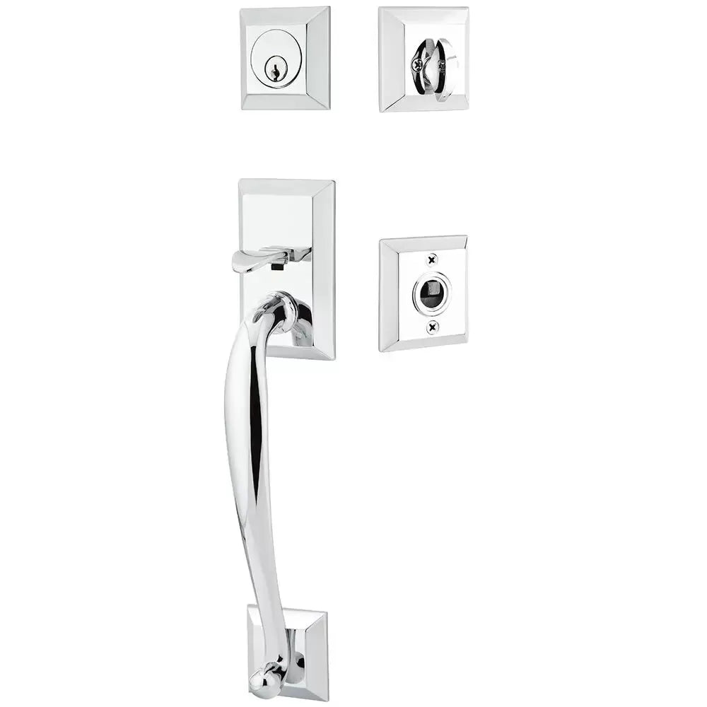 polished chrome entry set