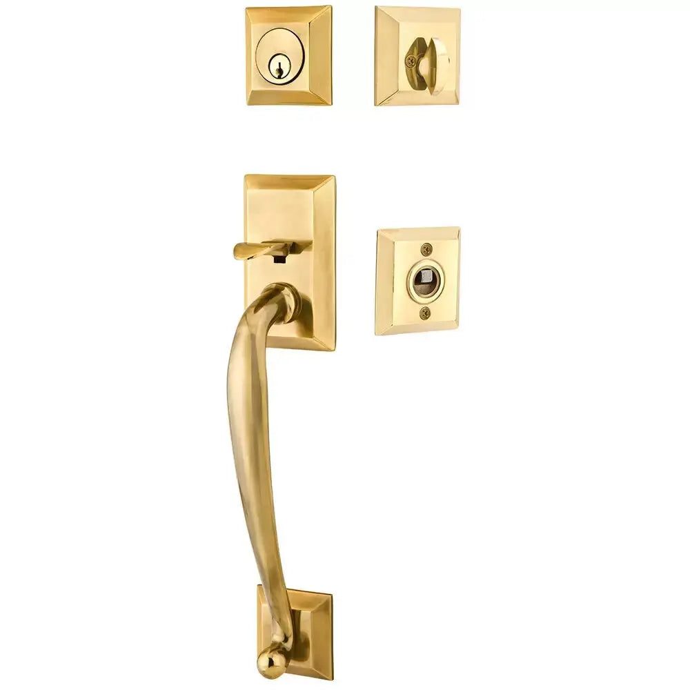 Emtek Single Cylinder Franklin Tubular Entry Lever Handleset by Emtek