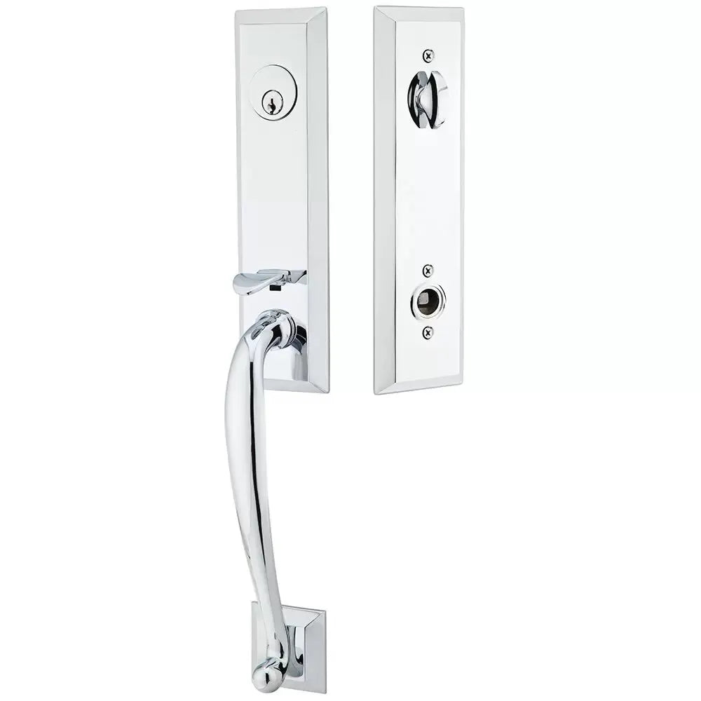 polished chrome entry set