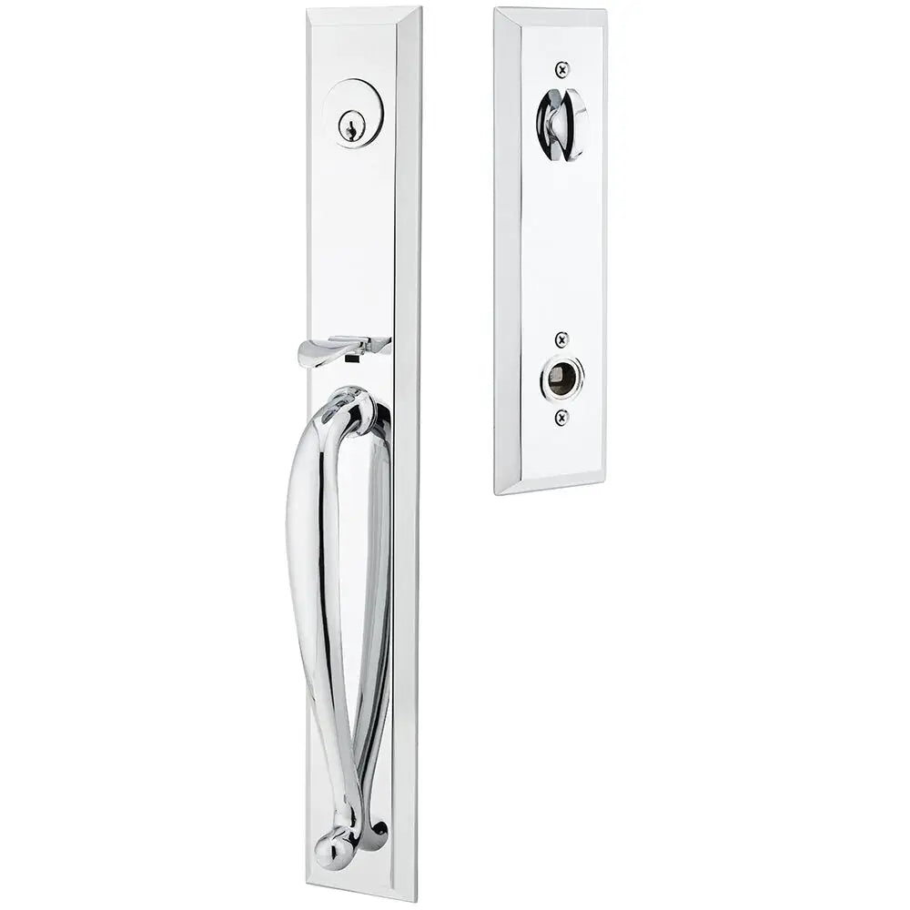 polished chrome entry set
