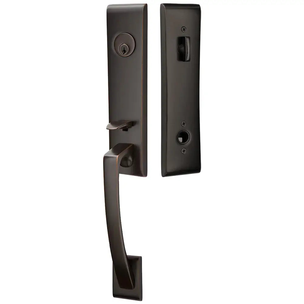 Emtek Single Cylinder Apollo Tubular Entry Lever Handleset by Emtek