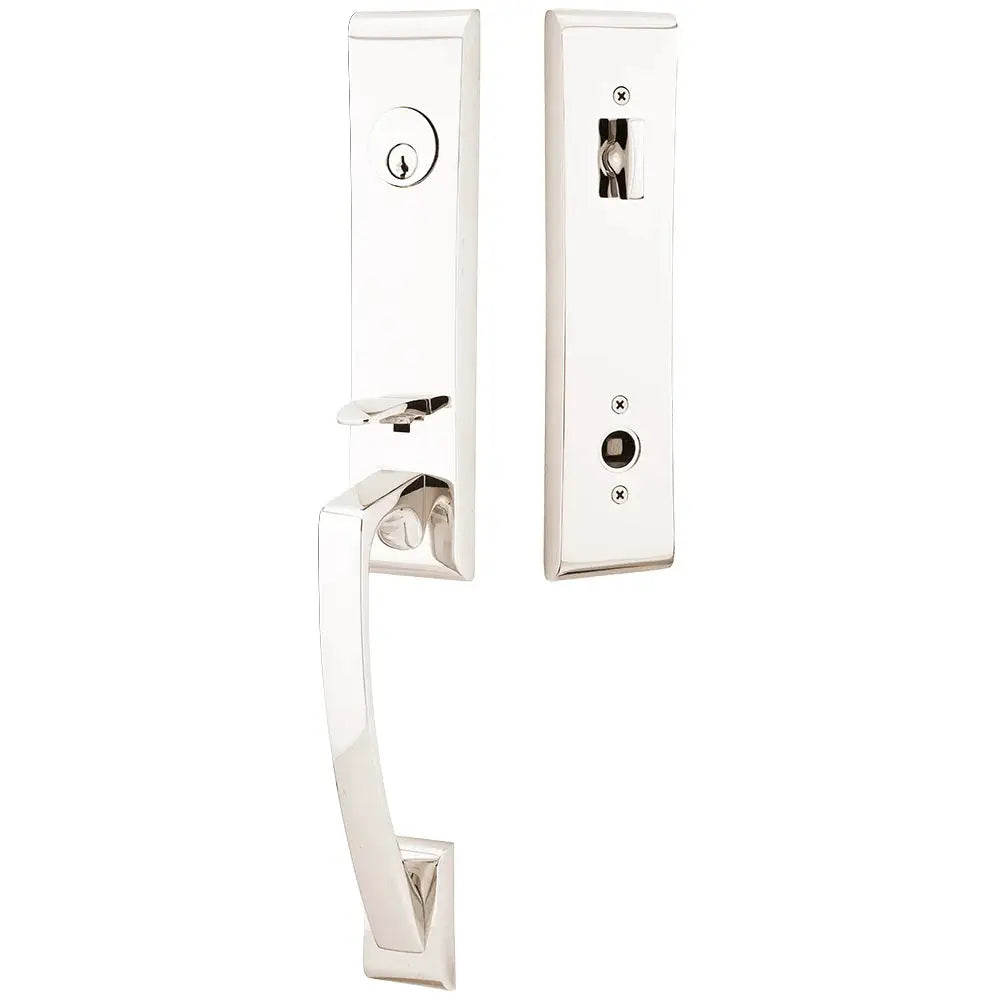 Emtek Single Cylinder Apollo Tubular Entry Lever Handleset by Emtek