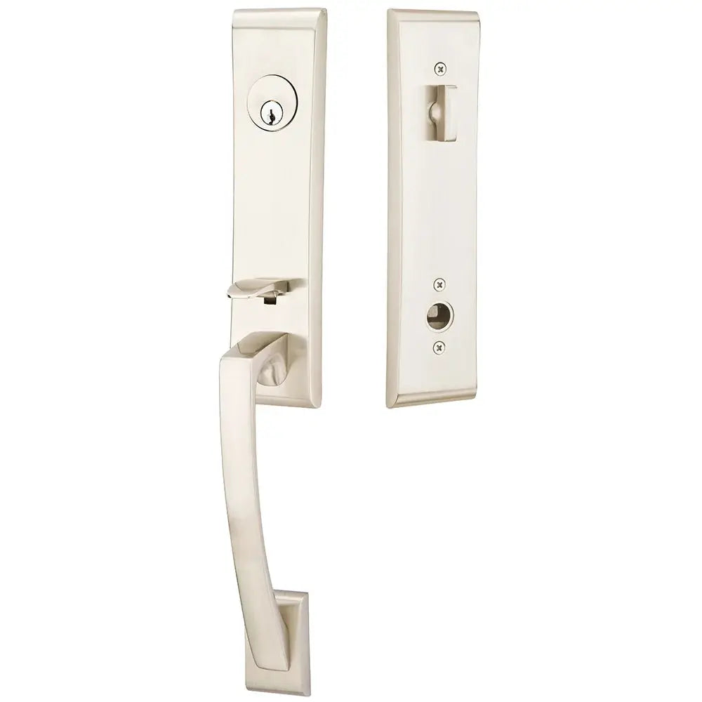 Emtek Single Cylinder Apollo Tubular Entry Lever Handleset by Emtek