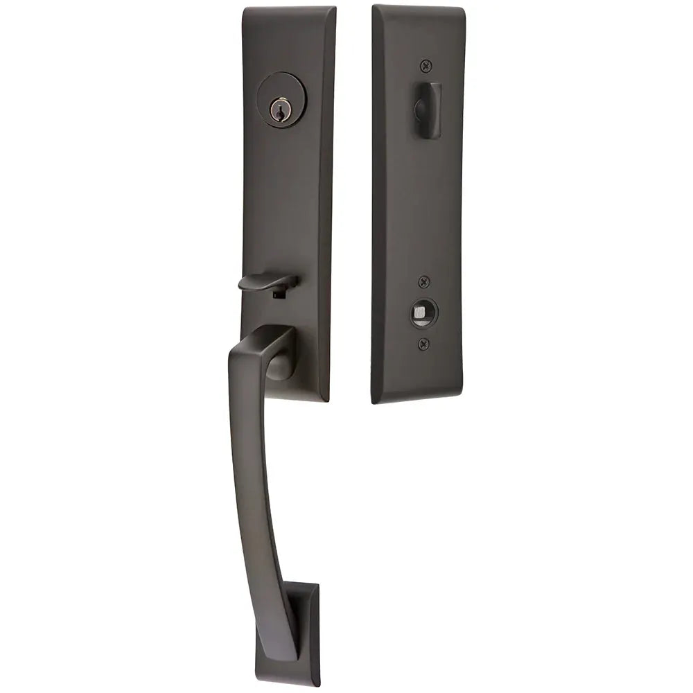 Emtek Single Cylinder Apollo Tubular Entry Lever Handleset by Emtek