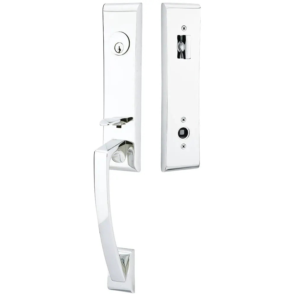 polished chrome entry set