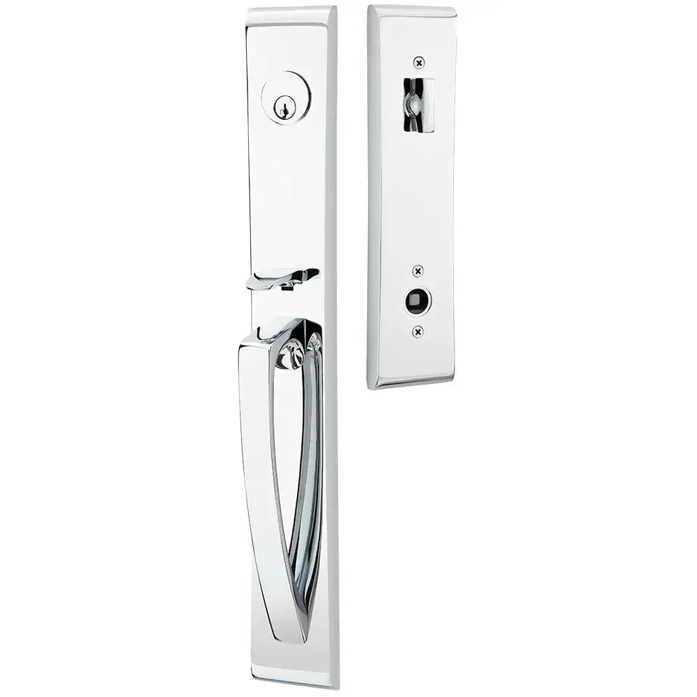polished chrome entry set