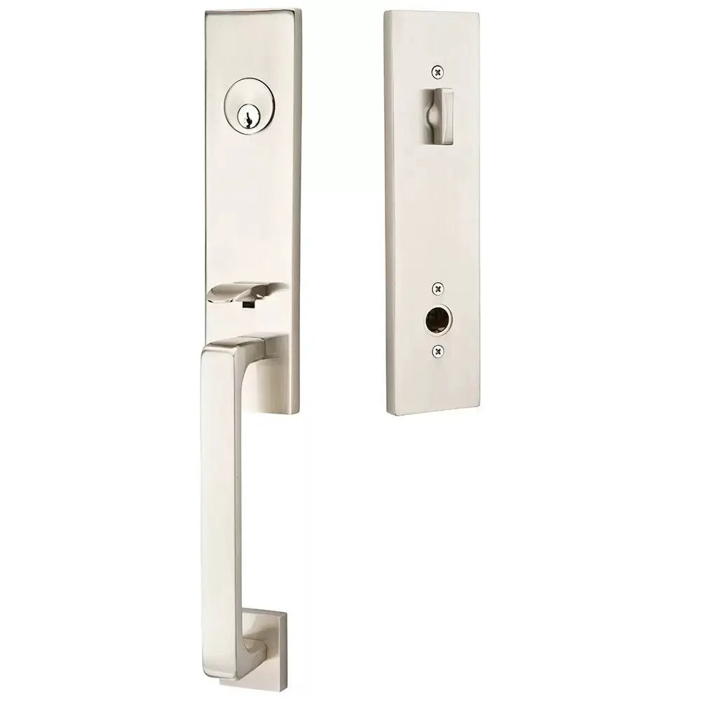 Emtek Single Cylinder Davos Tubular Entry Lever Handleset by Emtek