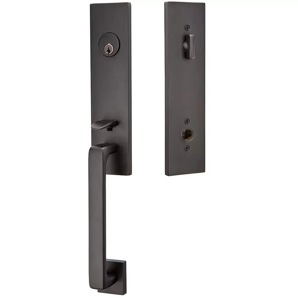 Emtek Single Cylinder Davos Tubular Entry Lever Handleset by Emtek