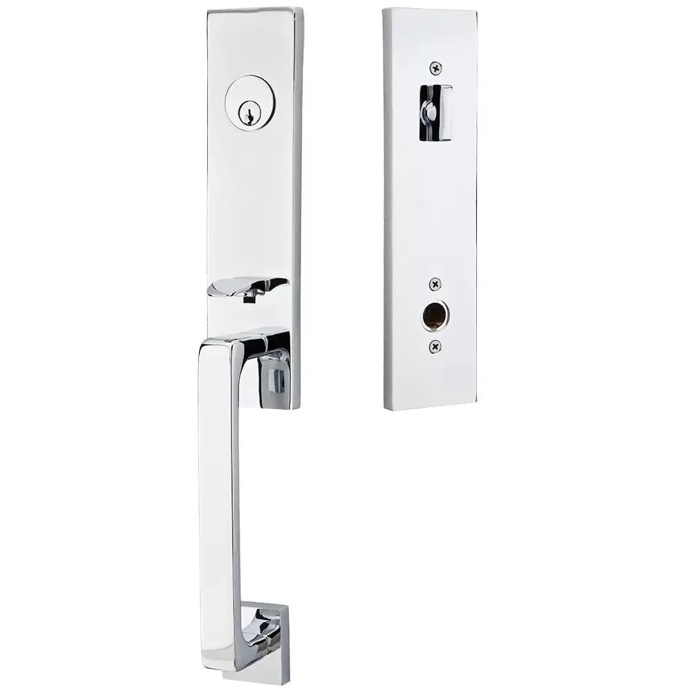 polished chrome entry set