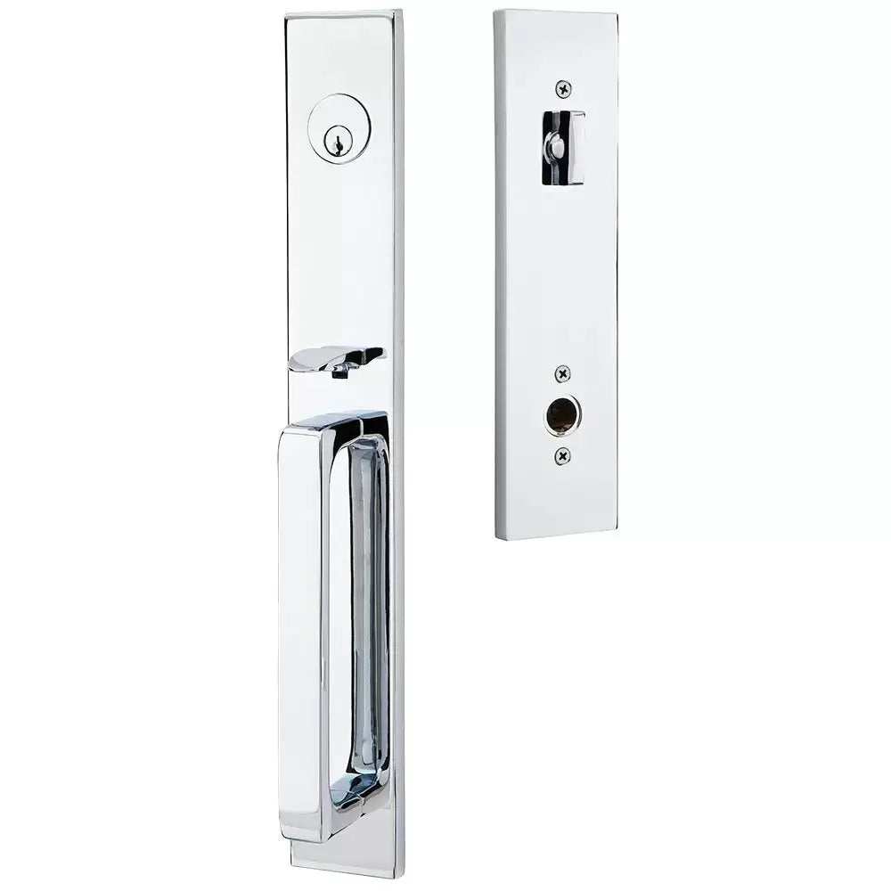 polished chrome entry set
