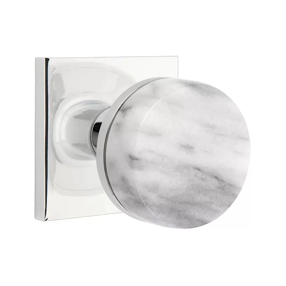 polished chrome knob