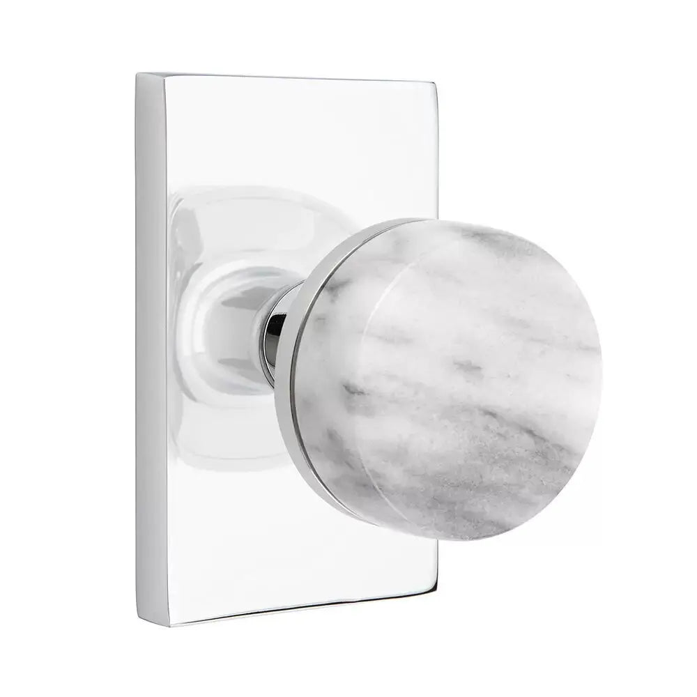 polished chrome knob