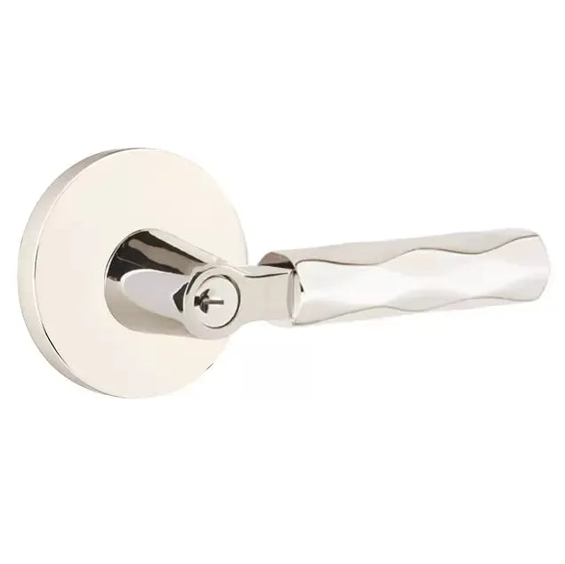 Emtek Tribeca Lever with L-Square Stem and Disc Rose by Emtek