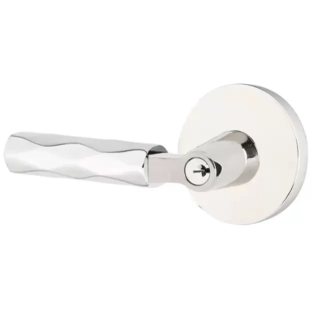 Emtek Tribeca Lever with L-Square Stem and Disc Rose by Emtek