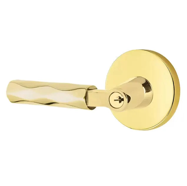 Emtek Tribeca Lever with L-Square Stem and Disc Rose by Emtek