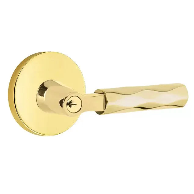 Emtek Tribeca Lever with L-Square Stem and Disc Rose by Emtek