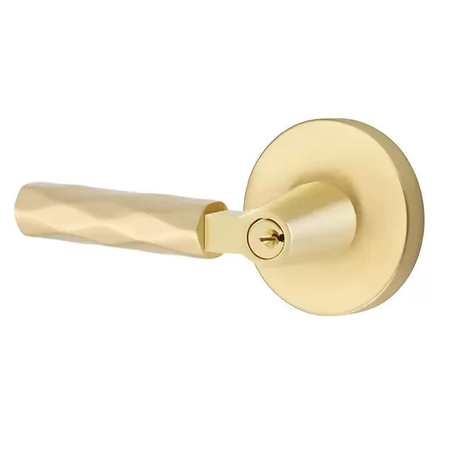 Emtek Tribeca Lever with L-Square Stem and Disc Rose by Emtek