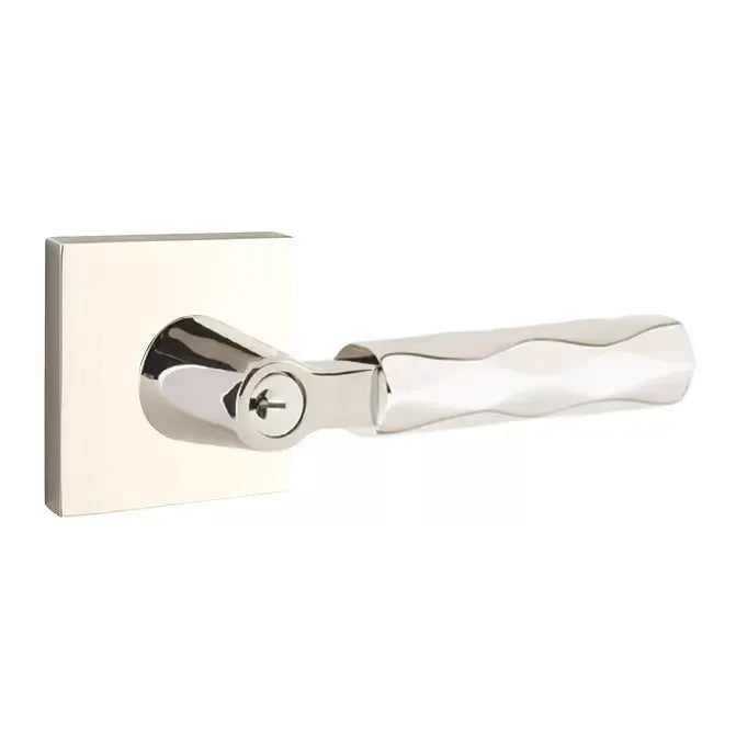 Emtek Tribeca Lever with L-Square Stem and Square Rose by Emtek
