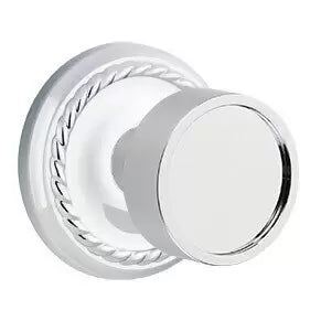 polished chrome door knob
