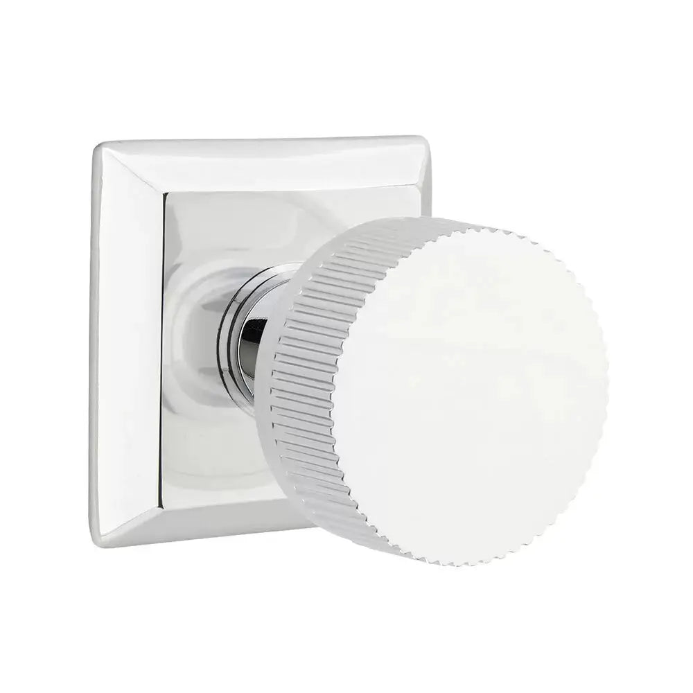 polished chrome knob