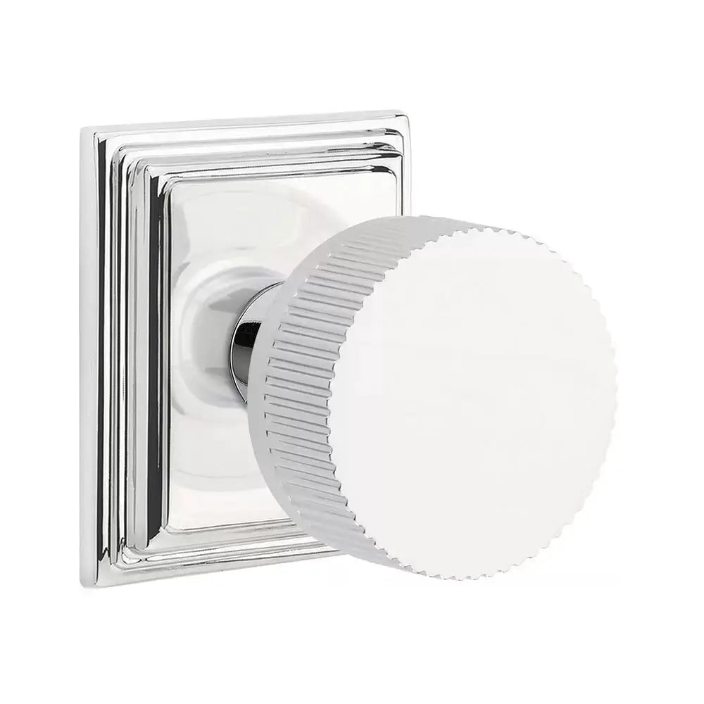polished chrome knob