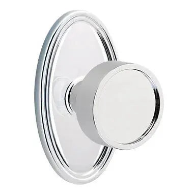 polished chrome door knob